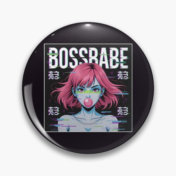 Item preview, Cyberpunk Glitch Anime Girl – Bold Empowered Babe designed and sold by SidTastic .