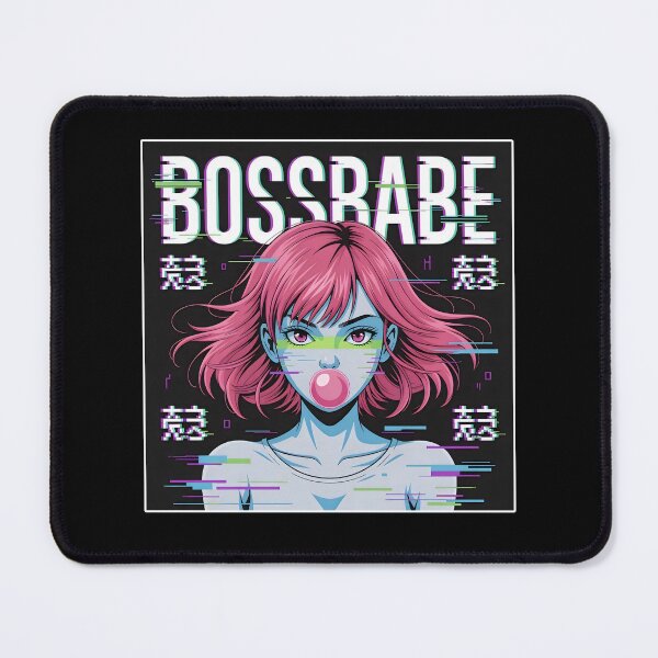 Item preview, Cyberpunk Glitch Anime Girl – Bold Empowered Babe designed and sold by SidTastic .