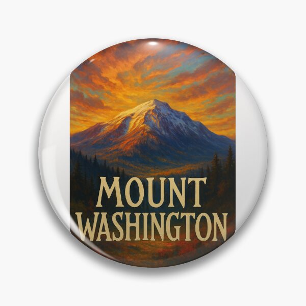 Item preview, Mount Washington New Hampshire with Glowing Sunset Sky designed and sold by Places On Earth.