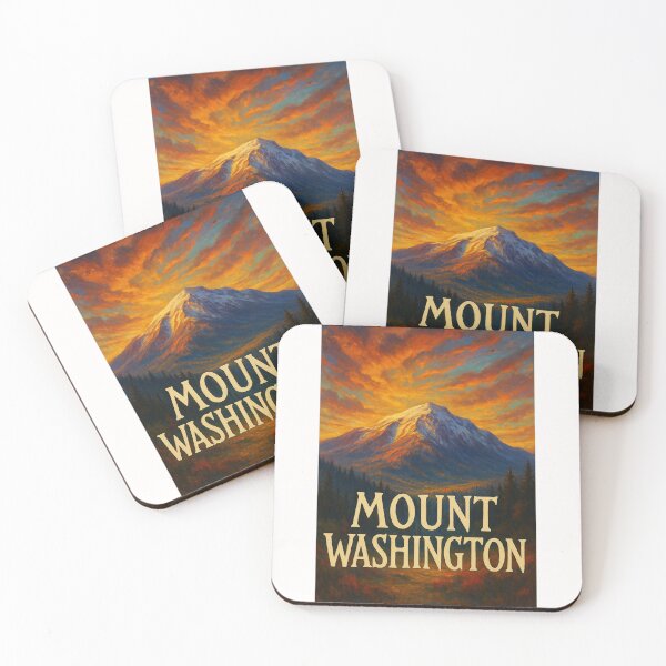 Item preview, Mount Washington New Hampshire with Glowing Sunset Sky designed and sold by Places On Earth.