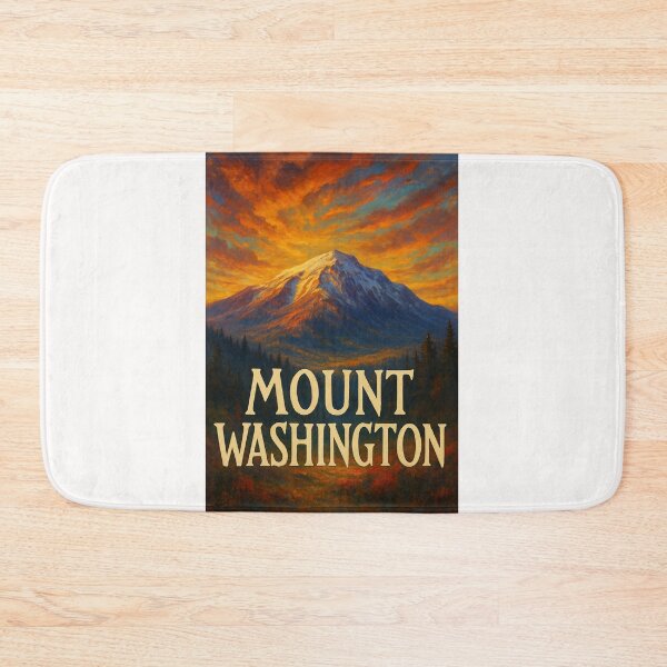 Item preview, Mount Washington New Hampshire with Glowing Sunset Sky designed and sold by Places On Earth.