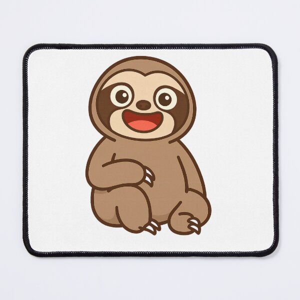 Item preview, Funny Cartoon Sloth – Cute Kawaii Lazy Animal Illustration designed and sold by VDekDesigns.
