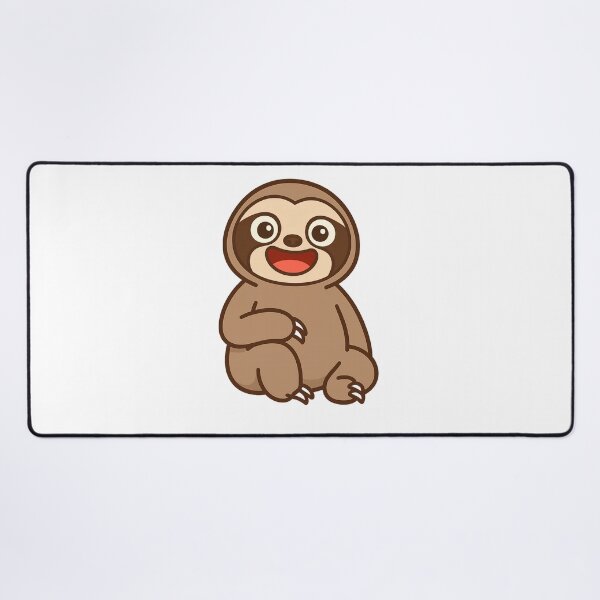 Item preview, Funny Cartoon Sloth – Cute Kawaii Lazy Animal Illustration designed and sold by VDekDesigns.