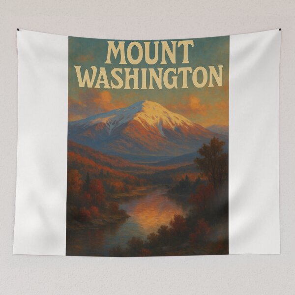 Item preview, Mount Washington New Hampshire with Autumn Valley and Sunset Sky designed and sold by Places On Earth.