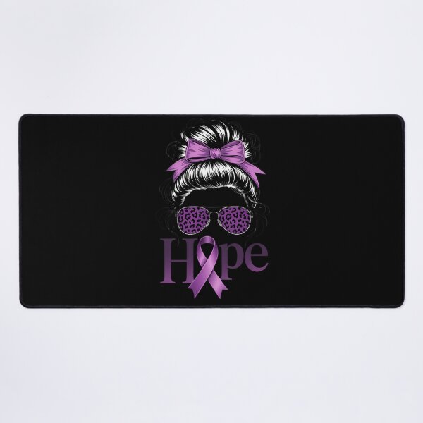 Item preview, Bleached Hope Messy Bun Leopard Pancreatic Cancer Awareness designed and sold by savrmiller.