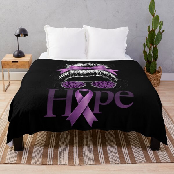 Item preview, Bleached Hope Messy Bun Leopard Pancreatic Cancer Awareness designed and sold by savrmiller.