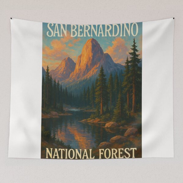 Item preview, San Bernardino Mountains in Southern California National Forest designed and sold by Places On Earth.