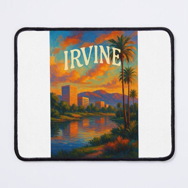 Item preview, Irvine California Skyline with Santa Ana Mountains and Sunset designed and sold by Places On Earth.