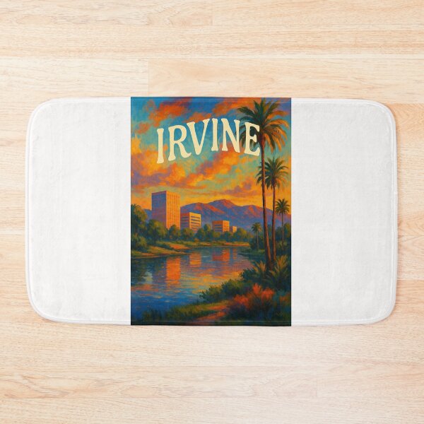 Item preview, Irvine California Skyline with Santa Ana Mountains and Sunset designed and sold by Places On Earth.