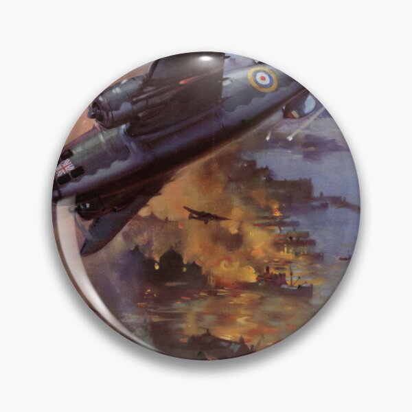 Item preview, WWII Propaganda Art Poster | Back Them Up | C.E. Turner Artwork | British Hudsons Raid in Norway | Coastal Command designed and sold by artofuniverse.