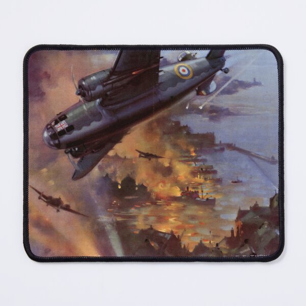 Item preview, WWII Propaganda Art Poster | Back Them Up | C.E. Turner Artwork | British Hudsons Raid in Norway | Coastal Command designed and sold by artofuniverse.