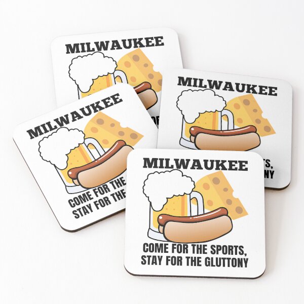 Item preview, Milwaukee- Come For The Sports Stay For The Gluttony Black Text- Food designed and sold by tuzovaoneald.