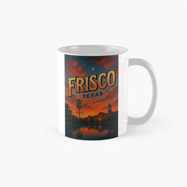 Item preview, Frisco Texas Sunset with Historic Water Tower and City Hall designed and sold by Places On Earth.