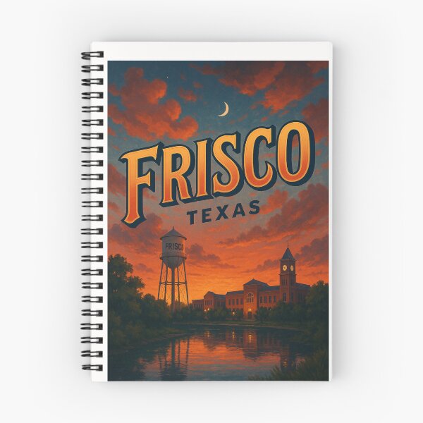 Item preview, Atardecer en Frisco, Texas, con la histórica Torre de Agua y el Ayuntamiento designed and sold by Places On Earth.