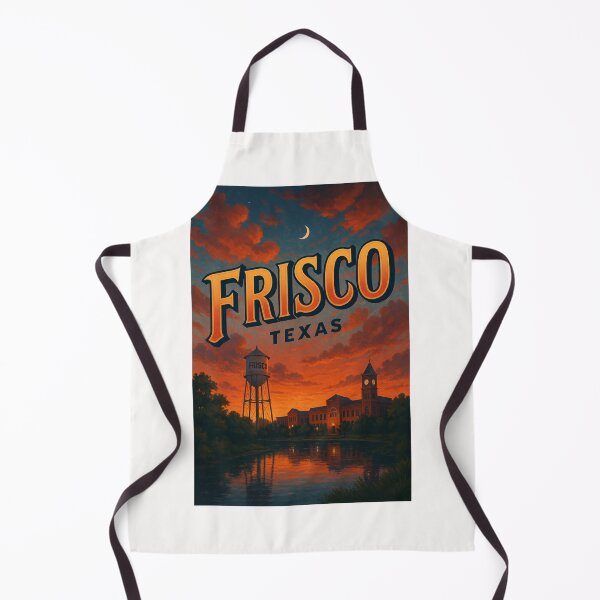 Item preview, Frisco Texas Sunset with Historic Water Tower and City Hall designed and sold by Places On Earth.