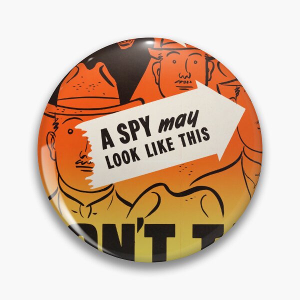 Item preview, World War II Propaganda Poster | Spy Awareness Art | Vintage Canadian Security Poster | Wartime Information Board designed and sold by artofuniverse.