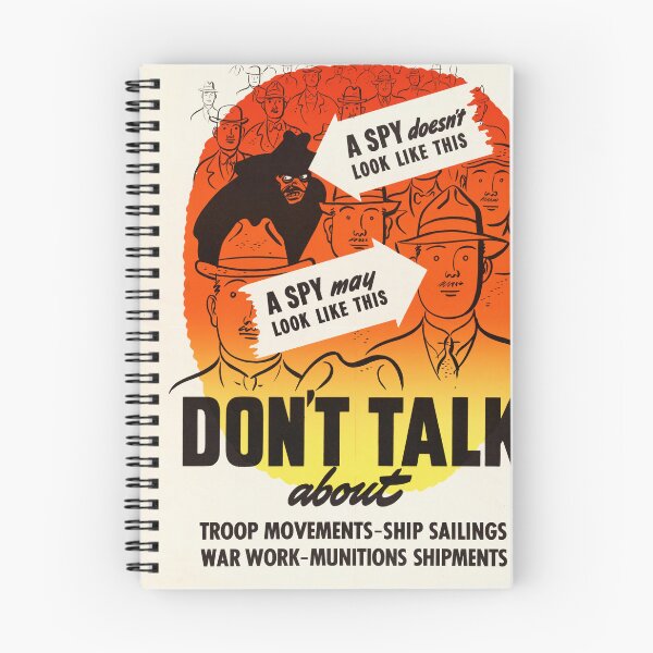 Item preview, World War II Propaganda Poster | Spy Awareness Art | Vintage Canadian Security Poster | Wartime Information Board designed and sold by artofuniverse.
