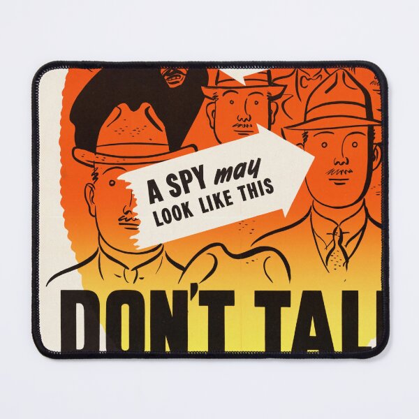 Item preview, World War II Propaganda Poster | Spy Awareness Art | Vintage Canadian Security Poster | Wartime Information Board designed and sold by artofuniverse.