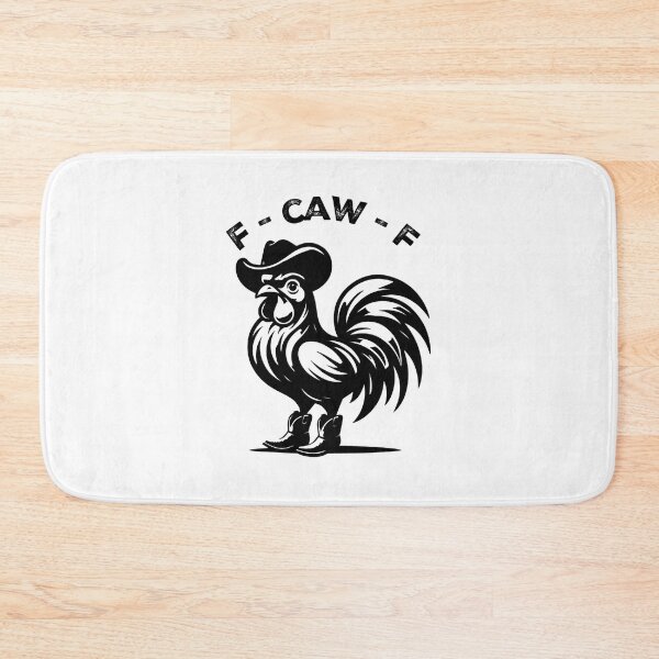Item preview, F-Caw-F Funny Chicken Humor F-Caw-F Quote Rooster designed and sold by gear-posters.