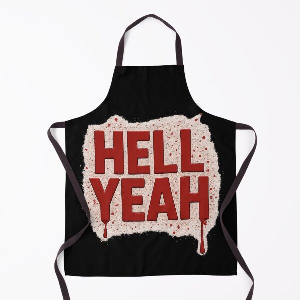 Item preview, HELL YEAH Blood Splatter Drip T-Shirt – Bold Gothic Horror Graphic Tee designed and sold by POD DYNASTY | Original Print On Demand T-Shirt Graphics.