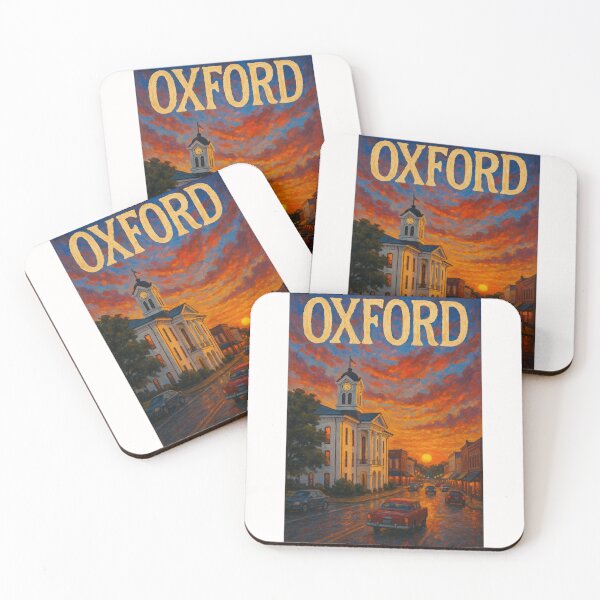 Item preview, Oxford Mississippi Courthouse Square at Sunset designed and sold by Places On Earth.