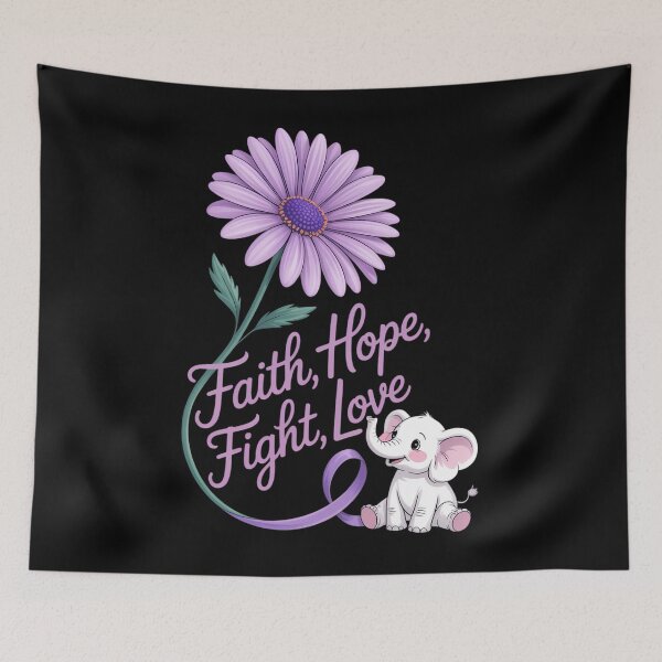 Item preview, Cancer Fight Support Purple Ribbon Gift Pancreatic Cancer designed and sold by savrmiller.