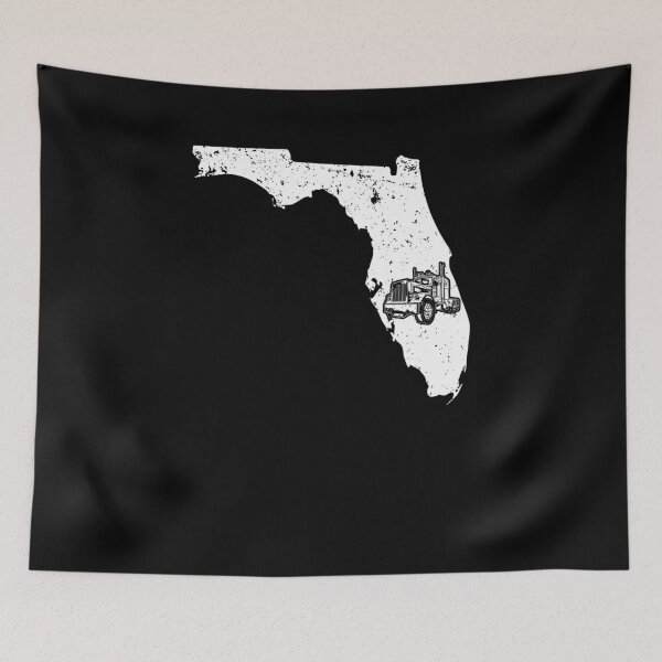 Artikelvorschau, Florida-Fernlastfahrer-Fernlastfahrer-T-Shirts 18 Wheeler-LKW-Hemd entworfen und verkauft von shoppzee.