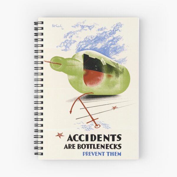 Item preview, Vintage 1942 World War II Poster | Pat Keely Art | Safety & Productivity | Ministry of Labour | Ship in Bottle Design designed and sold by artofuniverse.