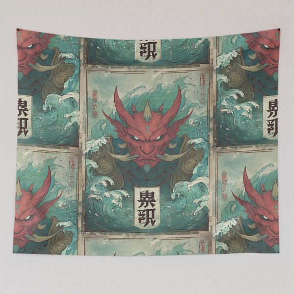 Item preview, Mysterious Japanese Mythology Monster designed and sold by bapupa.