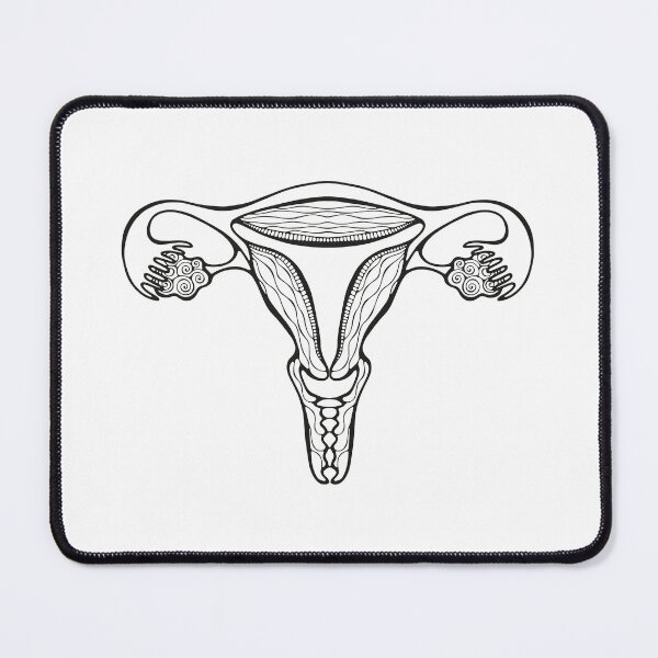 Item preview, uterus black and white designed and sold by alina-k-design.