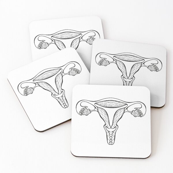 Item preview, uterus black and white designed and sold by alina-k-design.