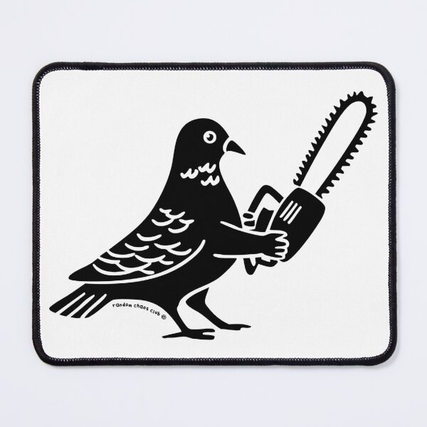 Item preview, Cursed Dove – Unhinged Bird Design | Black Humor & Absurd Chaos Art designed and sold by idgafstudio.ch.