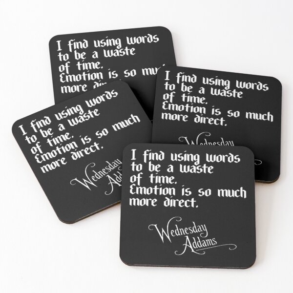 Item preview, ​"I find using words to be a waste of time. Emotion is so much more direct." designed and sold by WednesdayAndYou.