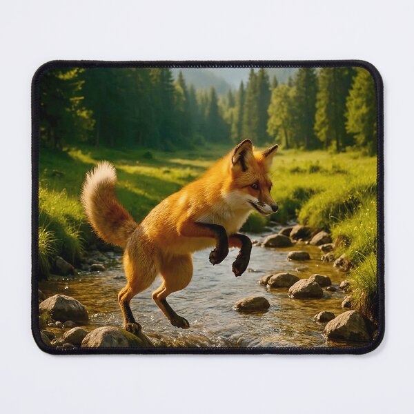 Item preview, Fox Crossing a Stream designed and sold by ART-POD-PL.