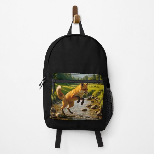 Item preview, Fox Crossing a Stream designed and sold by ART-POD-PL.
