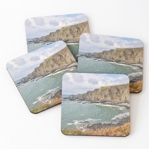 Item preview, Hartland Quay geology seascape designed and sold by hawkie.