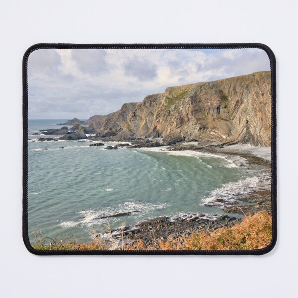Item preview, Hartland Quay geology seascape designed and sold by hawkie.