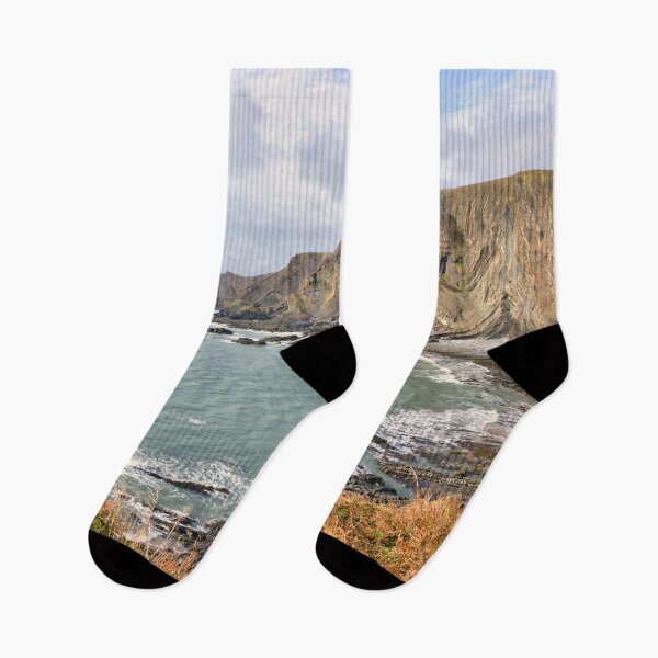 Item preview, Hartland Quay geology seascape designed and sold by hawkie.