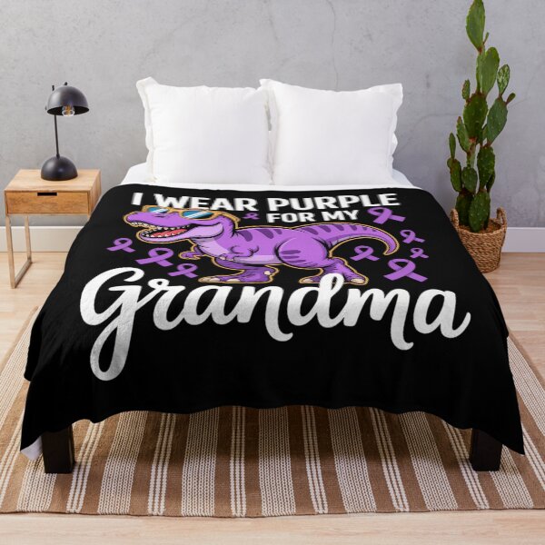 Item preview, I Wear Purple For My Grandma Pancreatic Cancer Awareness Dino designed and sold by savrmiller.