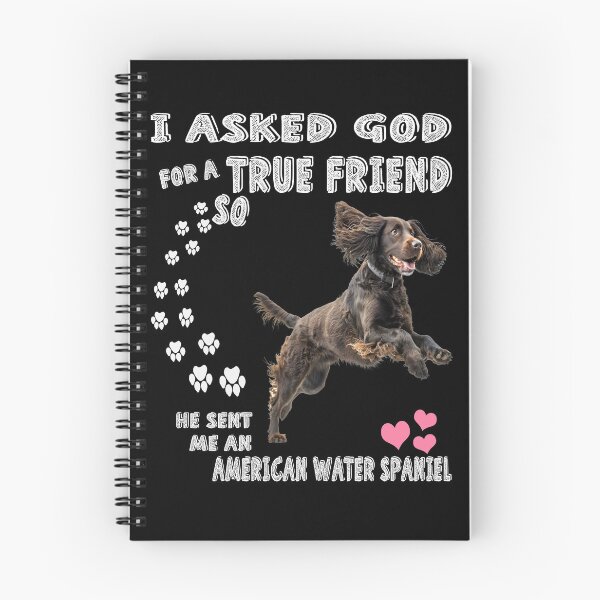 Item preview, American Water Spaniel Dog Mom, AWS Dad Art, Spaniel Lover Quote Print designed and sold by . JustBeUnique ..