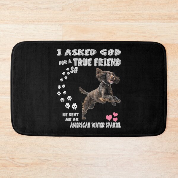 Item preview, American Water Spaniel Dog Mom, AWS Dad Art, Spaniel Lover Quote Print designed and sold by . JustBeUnique ..