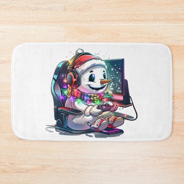 Item preview, "Snowman Gamer Christmas Gaming Chair" designed and sold by AlexLineArt.