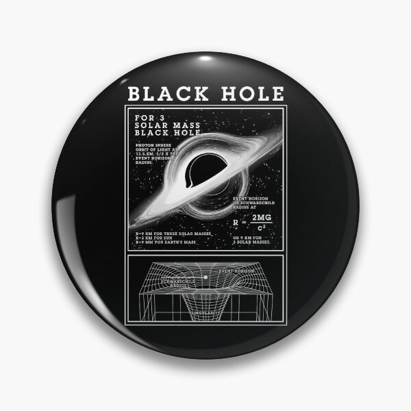 Item preview, Black Hole Physics Diagram Schwarzschild Radius Science designed and sold by GrandeDuc.