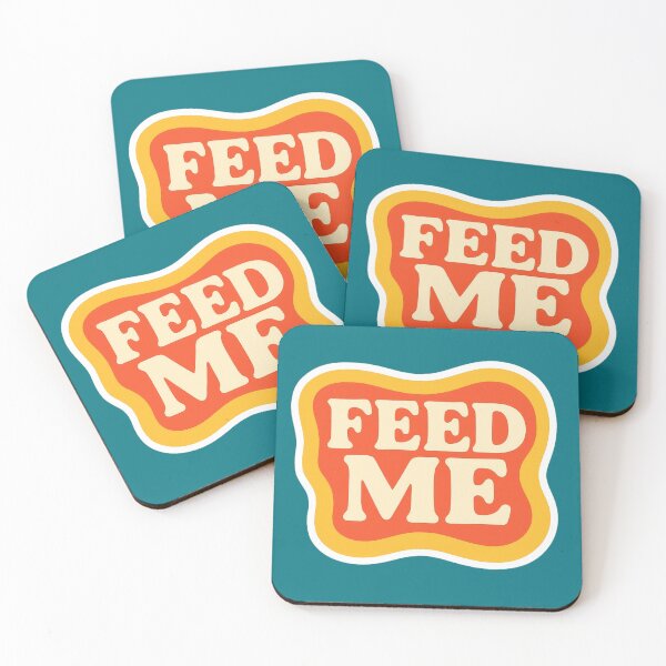 Item preview, Feed Me Funny Retro Sticker designed and sold by ArtComixHaven.