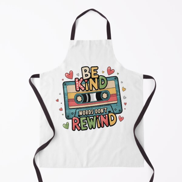 Item preview, Be Kind Words Don’t Rewind Retro Cassette Tape Positive Quote designed and sold by 3liegy.