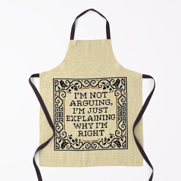 Item preview, Funny Cross Stitch - I'm Not Arguing Sarcastic Quote Gift designed and sold by EdgyEdgeArt.