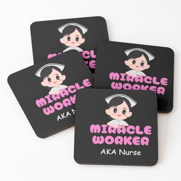 Item preview, Miracle Worker AKA Nurse – Cute Appreciation Design for Nurses designed and sold by BlackTeesArt1.