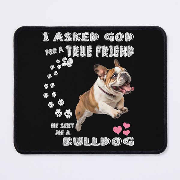 Item preview, Bulldog Dog Mom, Bulldie Dad Art, Bulldog Lover Quote Print designed and sold by . JustBeUnique ..
