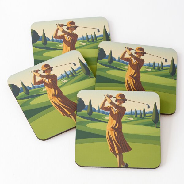 Item preview, LA GOLFEUSE (The Golfer) - Original Art Deco Artwork designed and sold by elektronen.