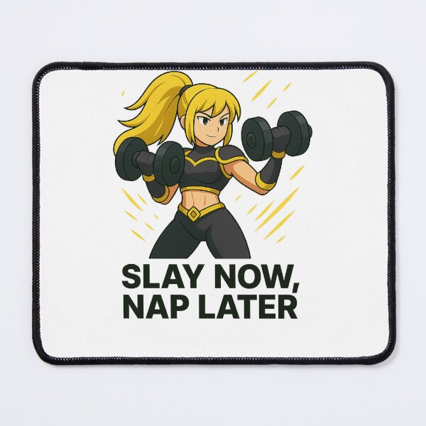 Item preview, Slay Now, Nap Later – Anime Gym Warrior designed and sold by SassySerina.
